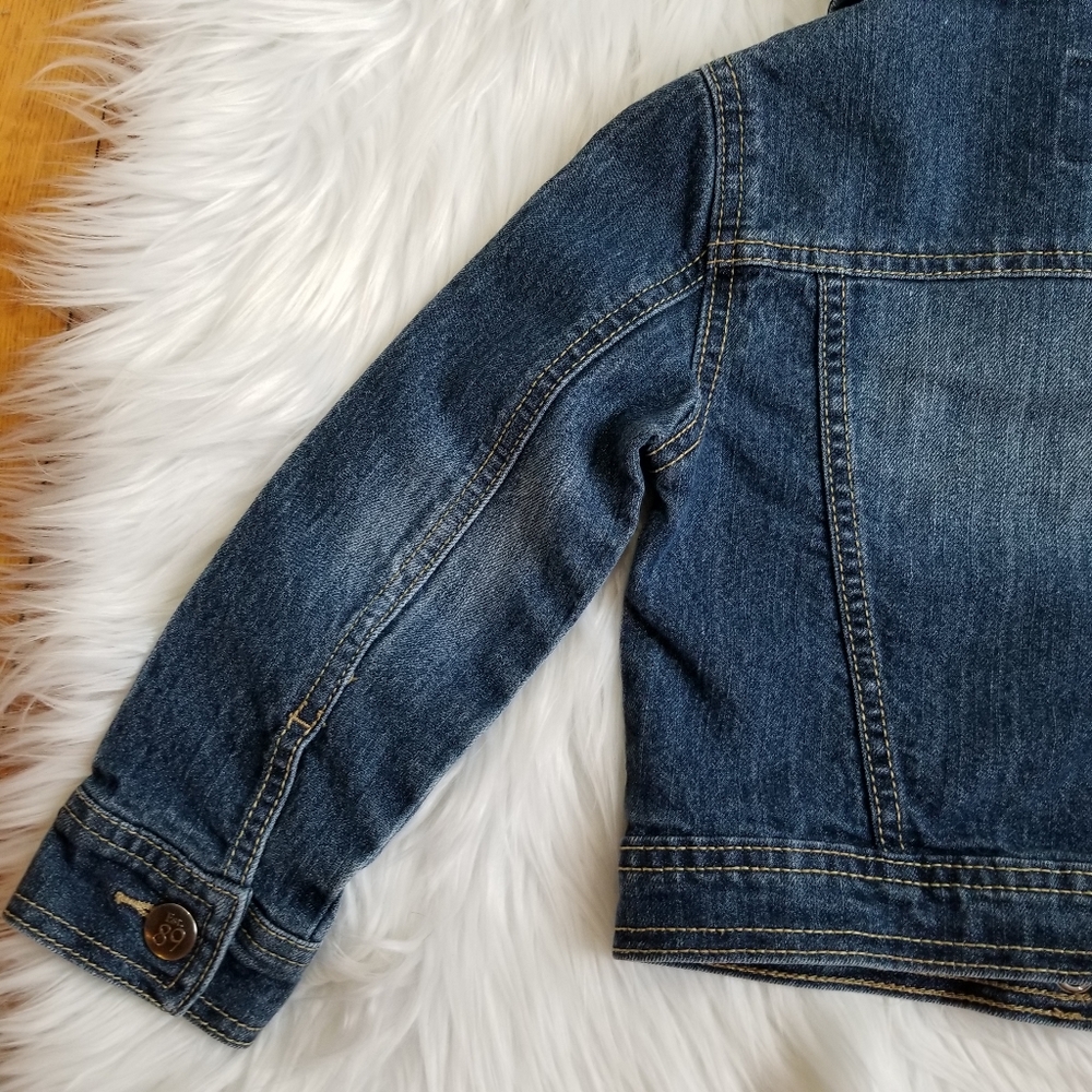 1989 Place Girl's Blue Jeans Jacket, SIZE XS/TP 4. - Picture 9 of 13